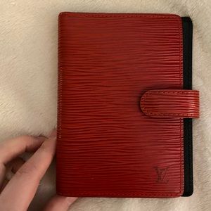 💕Gifted💕Louis Vuitton Red Epi Agenda PM